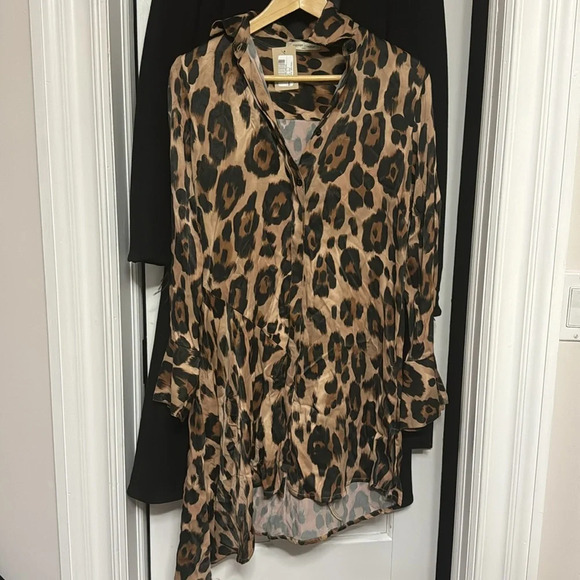 Jazmin Chebar animal print/ cheetah print  tunic dress - Picture 6 of 6